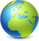 Icono de un globo terráqueo